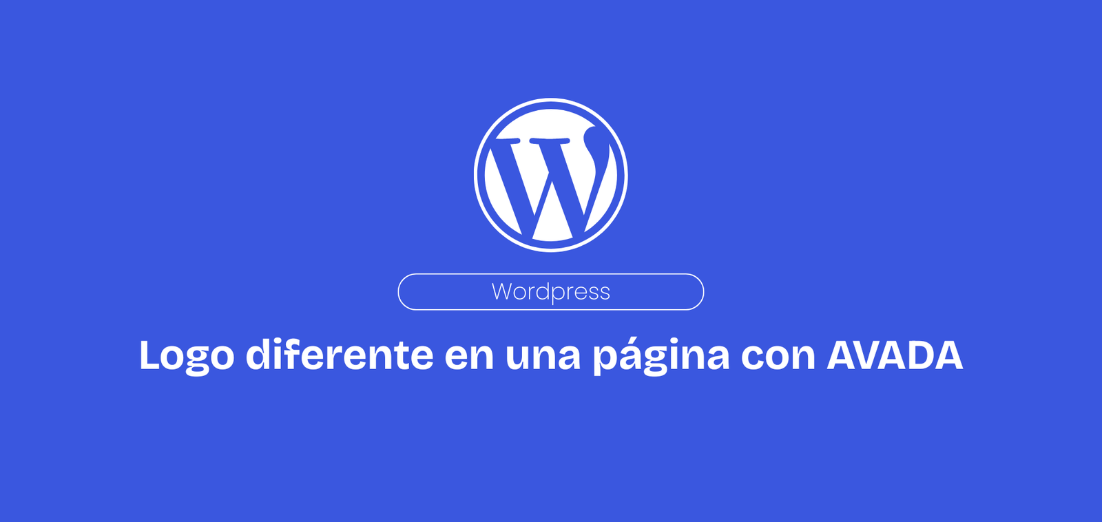 Logo diferente en una página con AVADA