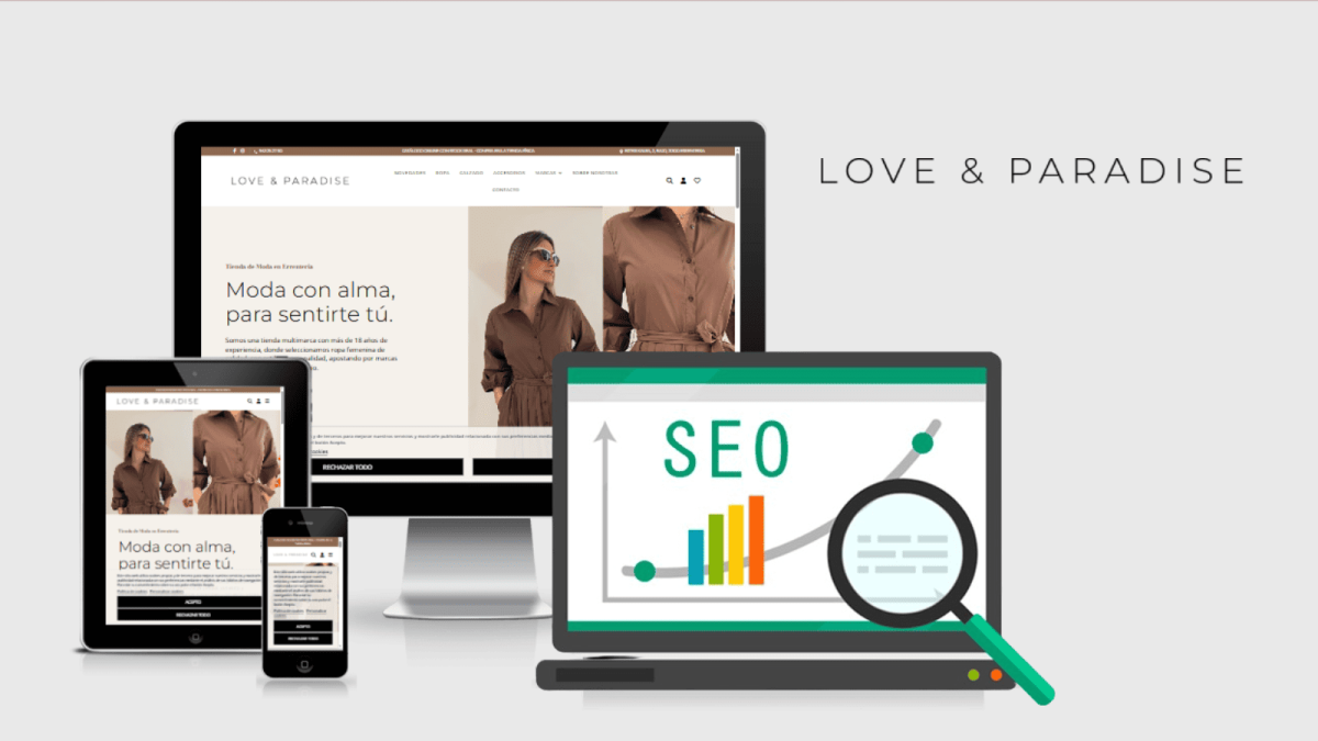 Diseño web y SEO en Love and Paradise